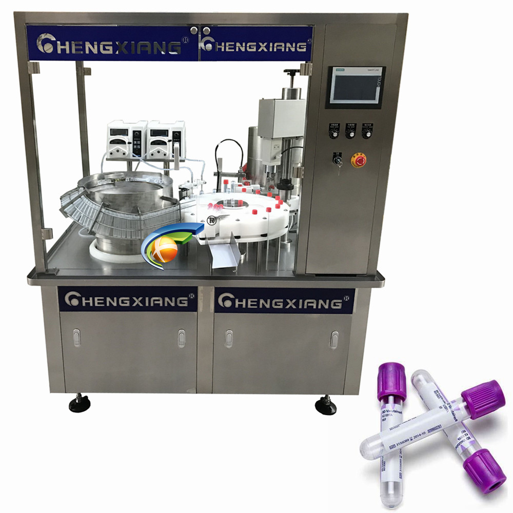 1-20ml vial test tube pharmaceutical liquid reagent glass bottle filling conical tube capping labeling machine