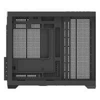Casing Komputer LOVINGCOOL Laris Manis RGB Mid Tower MATX ITX, Casing PC Kaca Temper, Sasis Desktop Gaming Komputer