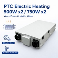 Ventilateur de récupération d'énergie à démarrage ultra-basse température ERV, dégivrage intelligent, conception flexible pour parcs froids à -25 degrés