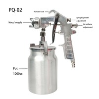 Pistola de Pulverización PQ-2, Juego de Herramientas Manuales, Pistola de Pintura para Automóviles, Uso Industrial, HVLP 1000ML 1L 2.0mm