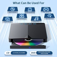 Unità Ottica Esterna Multifunzione 7-in-1 USB per Registrazione DVD e Lettura CD, con Connettore Type-C