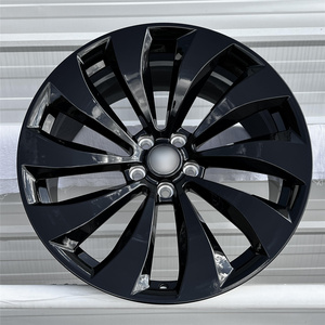 Jantes en alliage forgé à rayons biseautés élégants, finition brillante CNC, roues en aluminium 6061 pour modification automobile haut de gamme - Product Image 4