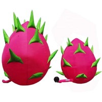 Modèles de fruits gonflables pour la décoration de foire agricole, Pitaya réaliste, ballon de fruits du dragon gonflable pour l'affichage