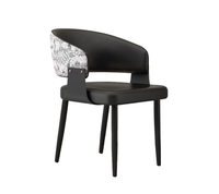 Fauteuil de Salon de Manucure Haut de Gamme en Cuir PU Style Nordique Italien, Chaise Confortable à Dossier Ergonomique pour Salons de Manucure, Spas et Hôtels