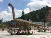 Modèle d'animatronic de Brachiosaurus grandeur nature, idéal pour les centres commerciaux
