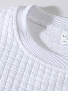Nueva Llegada de Otoño, Sudadera Informal Holgada para Hombre, Estilo Deportivo Simple, Cuello Redondo, Manga Larga, a Cuadros - Product Image 6