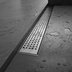 Kênh Dài Cống Có Thể Tháo Rời Grate Lọc Sàn Nhà Tắm Cống Vàng Phòng Tắm Vuông Brass Thoát Nước Sàn - Product Image 2