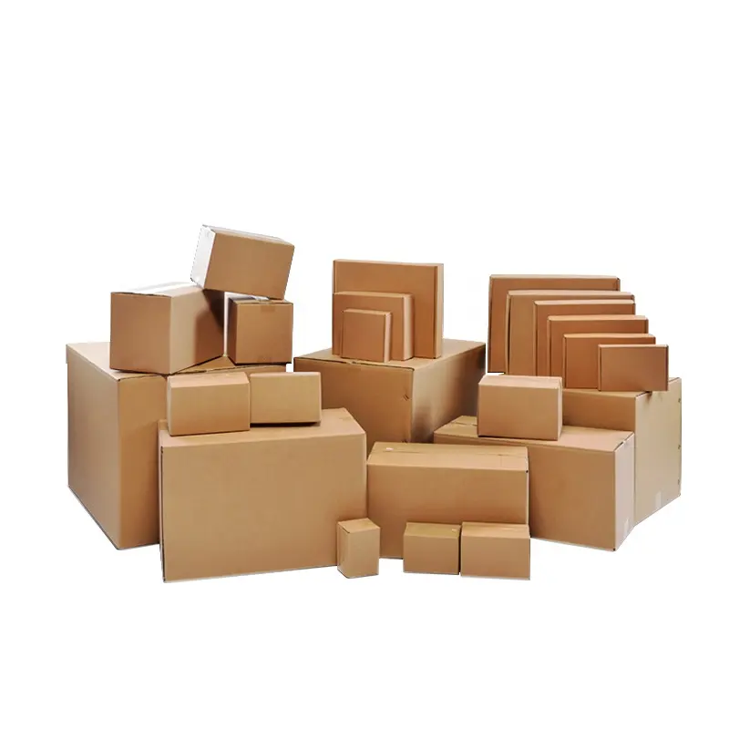 Großer Versand kunden spezifische braune Wellpappe Verpackung Papier Karton Box Brown zum Verkauf