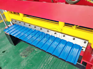 RANDRO 필리핀 싱글 스킨 미니 리브 루핑 시트 차가운 지붕 롤 성형 기계 금속 지붕 패널 만들기 기계 - Product Image 6