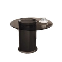 Table basse en verre intégrée moderne, table d'appoint multifonctionnelle minimaliste, table à thé de luxe légère, meubles de salon