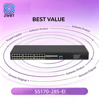 Commutateur H3C S5170-28S-EI 28 ports 10/100/1000 Mbps POE SNMP VLAN QoS avec ports RJ45 - Nouveau stock