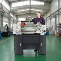 Tour de banc horizontal de précision FuSai FS-5580V 220V 750W homologué CE pour le bois et le métal, avec broche de fraisage et de perçage