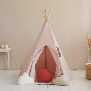 Tente <span class=keywords><strong>tipi</strong></span> pour enfants de haute qualité à 5 poteaux, rose, tente <span class=keywords><strong>tipi</strong></span> pour enfants, tentes jouets en toile de coton douce, tente de jeu indienne pour la <span class=keywords><strong>chambre</strong></span> des filles - Product Image 6