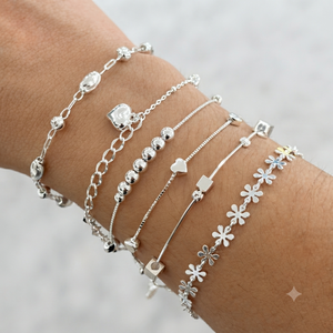 Joyería pulsera DIY esmalte plata 925 dijes pulsera plata Ley 925 elástica brazaletes de oro y diamante - Product Image 1