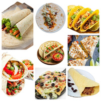 Machine Commerciale de Formage de Tortillas Rondes pour Tacos et Burritos Mexicains, Fabriquée à Partir de Matériaux de Fabrication de Ciabatta, pour Pressage de Pâte de Haute Qualité
