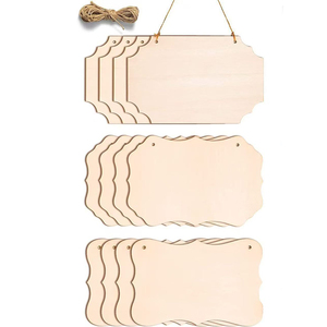 Vente en gros d'usine, enseignes murales en bois écologiques personnalisées, style campagnard, magasin de décoration intérieure, Noël, bricolage, porte en bois rustique - Product Image 1