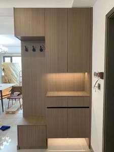 Mueble Zapatero de Madera Maciza Blanca, Mueble de Salón Moderno de Tamaño Personalizado, Duradero y Ecológico para Villas y Hoteles - Product Image 3