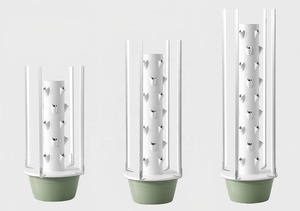 Tour hydroponique verticale pour usage domestique avec éclairage LED pour <span class=keywords><strong>la</strong></span> culture de légumes biologiques - Product Image 2