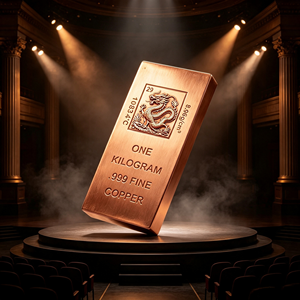 แท่งทองแดงแท้ 99.9% รูปมังกรตะวันออก น้ำหนัก 1 กิโลกรัม สำหรับสะสม - Product Image 5