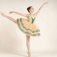 Robe de danse de ballet pour filles, printemps-été, Noël, 100% polyester, tenue de scène, performance