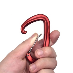 12KN <span class=keywords><strong>D</strong></span> forma Wiregate pesado ligero 7075 de aleación de aluminio de Camping de senderismo al aire libre hamaca gimnasio llavero de bloqueo mosquetón - Product Image 3