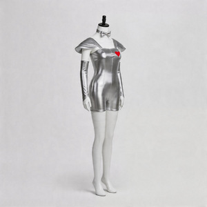Costume de cosplay argenté pour femme Tin Man, ensemble pour Halloween, carnaval, jeu, anime, jeu de rôle, collection Printemps 2026 - Product Image 4