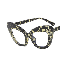 Lunettes optiques surdimensionnées pour femmes, avec logo personnalisé, anti-lumière bleue, monture œil de chat, grande taille