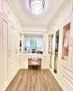 Petite armoire Almirah moderne Almirah blanche simple design personnalisé moderne avec coiffeuse Penderies en bois pour salon et chambre à coucher - Product Image 4