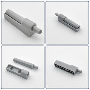 Amortiguador de puerta de armario de plástico moderno, dispositivo de mango libre autoelástico para armarios de cocina y baño - Product Image 5