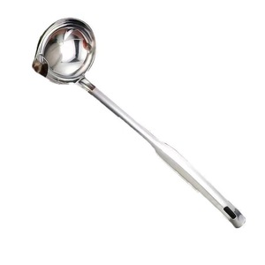 Cuillère séparatrice d'huile en acier inoxydable, cuillère passoire à huile, louche à soupe, louche à soupe domestique, filtre à huile, séparation huile et soupe - Product Image 3