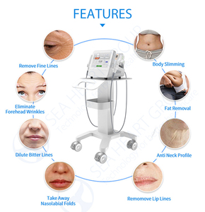 מכשיר יופי Seaheart Dual Handle 2 ב-1 Hifu <span class=keywords><strong>Rf</strong></span> לטיפולי פנים, עיניים וגוף עם מחסניות 12D נגד הזדקנות, להידוק העור והרמת פנים - Product Image 5