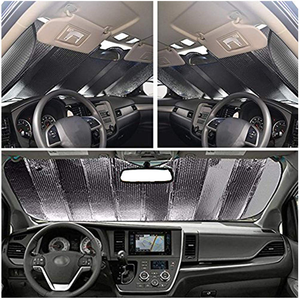 Automatic Car Front Windshield Double Silver Color Sunshade Pe Bubble Foldable Car Sunshade Car <b>Sun</b> <b>Shades</b> Silver Sunshade - Product Image 4
