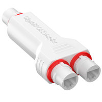 HLVISUS Ukuran Mini 10/100Mbps 2 Port 4 Buah Set Tahan Air PVC POE Repeater Extender Monitor IEEE802.3af/at 30W Kamera Luar Ruangan