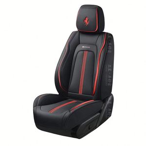 Housse de siège de voiture transfrontalière pour deux ou cinq places, toutes saisons, entièrement enveloppante, en cuir Nappa perforé 3D - Product Image 6