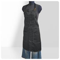 Tablier sans manches en coton style coréen pour barista et salons de thé, personnalisable avec logo, réutilisable, tenue de travail