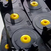 Rail de guidage en plastique flexible 10*10 10*15 10*20, chaîne de traînage CNC, porte-câbles CNC, chaîne ouverte, chaîne fermée