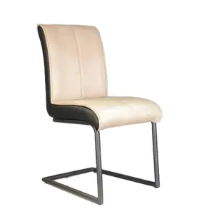 Modern high back comfortable upholstered cantilever kitchen dining room chair