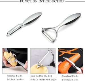 Pelador de Frutas y Verduras de Metal Ecológico de Alta Calidad en Oferta, Herramienta para Pelar Papas, Tomates y Naranjas a Bajo Precio - Product Image 3