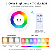 Lampe de table solaire LED pour restaurant, camping en plein air, ambiance de table, RGB, étanche, rechargeable, pour mariage, jardin