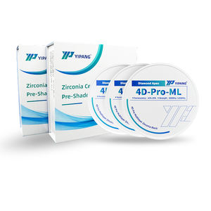 YIPANG 4D Pro Color Cad Cam Cercon blocco zirconi multistrato blocco Zirconia per applicazioni dentali - Product Image 2