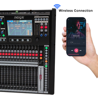 Nouvelle console de mixage numérique 24 canaux professionnelle avec Bluetooth, enregistrement en direct complet, carte son, console de mixage audio numérique