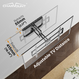 Heavy Duty Cantilever <strong>TV</strong> <strong>Wall</strong> Mount for <strong>42</strong>*85 <strong>Inch</strong> <strong>TVs</strong>, VESA 600*400 Steel <strong>Wall</strong> <strong>Bracket</strong> with Tilt and Swivel - Product Image 4