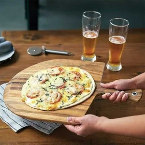 Tagliere <span class=keywords><strong>in</strong></span> Legno di Acacia per Servire Cibo, Pala per <span class=keywords><strong>Pizza</strong></span>, Tagliere per Uso Domestico, Vassoio da 12 Pollici, Pala per <span class=keywords><strong>Pizza</strong></span> - Product Image 1
