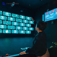 Jeux de sport interactifs muraux d'intérieur, écran LED interactif, jeu de tir au but, jeu de lancer, sports d'intérieur