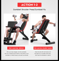 Banc multifonctionnel de musculation, appareil de musculation, pour lever de poids