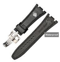 28mm Original Crocodile Embossed Leather Watch Armband Armband Modischer Ersatz für den Offshore-Einsatz