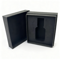 Boîtes cadeaux en carton rigide noir de luxe recyclables en gros pour produits de cils, design personnalisable, impression quadricolore UV