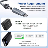Câble Mini 2-en-1 Starlink avec gaine en PVC et blindage en feuille, étanche, pour charge DC/USB-C et alimentation Ethernet RJ45