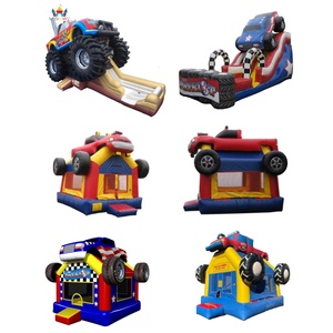 Casa de salto inflable comercial personalizable con castillos que rebotan y toboganes para jugar al aire libre incluye soplador - Product Image 2