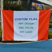 3x5 drapeau personnalisé imprimé logo drapeaux personnalisés de haute qualité pour les activités de plein air